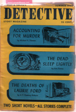 Image for Street & Smith's Detective Story Magazine, Summer 1949, Volume 177, # 1 ( It Shouldn't Happen to a Stiff; Accounting for Murder; Case of the Mad Concerto; The Dead Sleep Lightly; The Deaths of Laurie Ford; Behind the Words; The Dead Walk; A Star Falls )