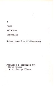 Image for A Mack Reynolds Checklist - Notes Toward a Bibliography, Compiled By Chris Drumm / Chris Drumm Booklet