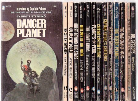 Image for Captain Future: Danger Planet; Solar Invasion; Outlaw World; Quest Beyond Stars; Outlaws Moon; Comet Kings; Planets in Peril; Calling; Challenge; Galaxy Mission; Tenth Planet; Magician of Mars; Space Emperor; Dr Cyclops ( Harpers of Titan ) -14 Volumes