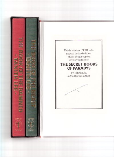 Image for The Book of the Beast ---with The Book of the Damned --- Book 1 and 2 -The Secret Books of Paradys ---by Tanith Lee -a Signed Set in Slipcase ( Paradise )