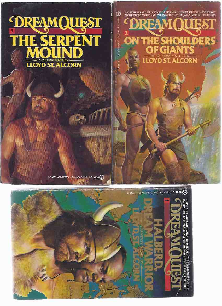 Image for The DreamQuest Trilogy: Halberd, Dream Warrior ---with On the Shoulders of Giants ---with The Serpent Mound ---Book 1, 2 and 3 ---THREE Volumes ( Dream Quest )