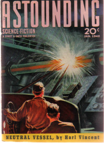 Image for Astounding Science Fiction, January 1940, Volume 24, # 5 ( Stories Include: Neutral Vessel; The Smallest God; Moon of Delirium; Requiem; In the Day of the Cold; Transmutation 1939; Gray Lensman (conclusion) ) ( Pulp Magazine Stories ).