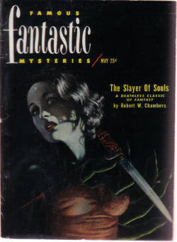 Image for Famous Fantastic Mysteries, Pulp May 1951, Volume 12 # 4 ( The Slayer of Souls By Robert W Chambers; Lukundoo By Edward Lucas White )