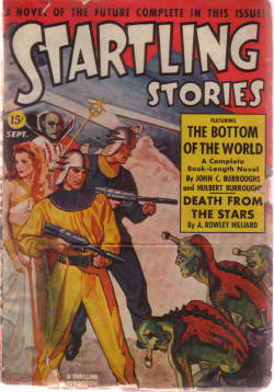 Image for Startling Stories Pulp Magazine, Volume 6 # 2, September 1941 ( The Bottom of the World By John Coleman & Hulbert Burroughs; Prisoners in Flatland By Frank Belknap Long; Death from the Stars By A Rowley Hilliard; No Heroes Wanted By Robert Moore Williams)