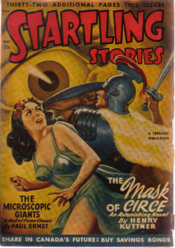 Image for Startling Stories May 1948, Volume 17, # 2 ( The Mask of Circe; No escape from Destiny; The Simple Life; The House of Rising Winds; The Seekers; Journey; The Microscopic Giants; After the Atom )
