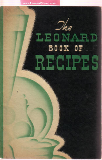 Image for The Leonard Book of Kitchen Tested Recipes, Published By Leonard Refrigerator Company of London, Ontario