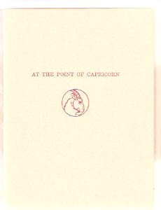 Image for At the Point of Capricorn ---by Gene Wolfe - Signed ( One of 25 Copies )