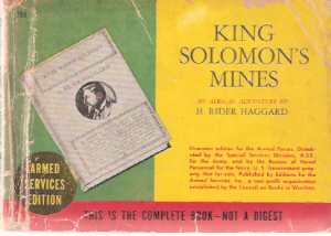 Image for King Solomon's Mines -an african Adventure ---by H Rider Haggard ( Armed Services Edition / ASE # 795 )