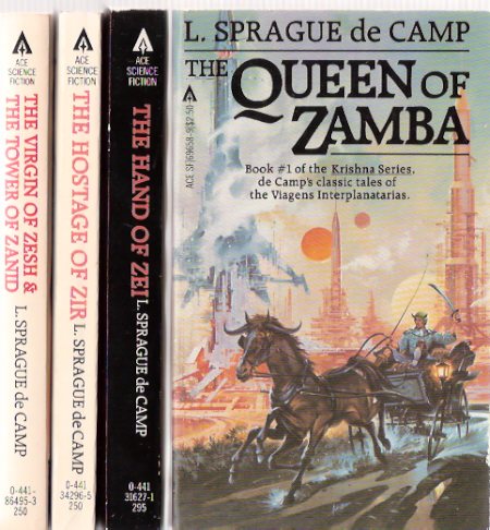 Image for Krishna Series: Queen of Zamba ---with Hand of Zei ---with Hostage of Zir ---with Virgin of Zesh and The Tower of Zanid ---book 1, 2, 3 and 4 ---4 Volumes ---by L Sprague de Camp