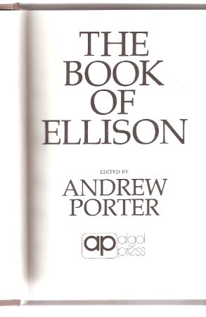 The Book of Ellison (includes: Harlan Ellison, a Nonfiction Checklist ) Image for The Book of Ellison (includes: Harlan Ellison, a Nonfiction Checklist )