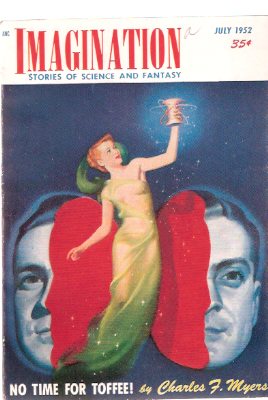 Image for Imagination: Stories of Science and Fantasy, July 1952, Volume 3, # 4 ( No Time for Toffee, Reluctant Hero, This World is Ours, Mischievous Typesetter, So Many Worlds Away)(SF / Fiction Digest )