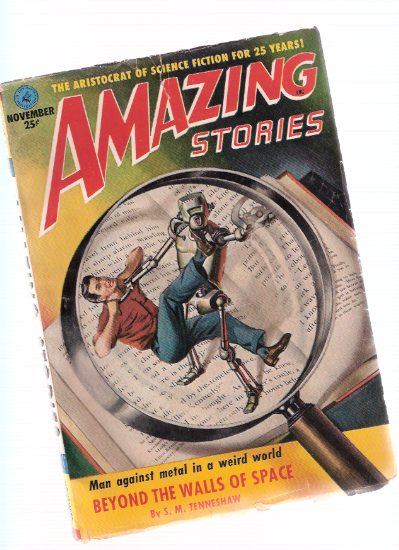 Image for Amazing Stories Science Fiction Pulp Magazine, Volume 25, # 11, November 1951 ( Beyond the Walls of Space; proud Asteroid; Pyramids from Space; The Space Witch; Step Out of Your Body Please; A Matter of Stupidity )