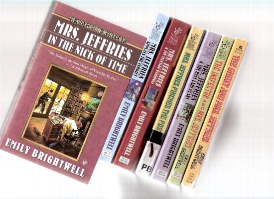 Image for Mrs Jeffries Pinches the Post ---with -and the Best Laid Plans ---with The Inspector and ---with Ghost and ---with Nick of Time ---with Appeals the Verdict ---with Yuletide Weddings ---7 Volumes of - Victorian Mystery ---by Emily Brightwell