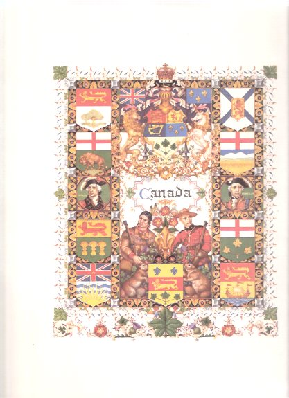 United Nations Series / Portfolio - CANADA ---by Arthur Szyk ( Title Page for The Dominion of Canada ) Image for United Nations Series / Portfolio - CANADA ---by Arthur Szyk ( Title Page for The Dominion of Canada )