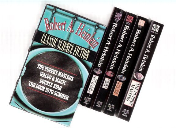 Image for Robert A Heinlein books ( Slipcased ) Science Fiction: The Puppet Masters ---with Waldo and Magic ---with Double Star ---with The Door Into Summer ---4 Volumes in a Slipcase ( Box / Boxed Set )