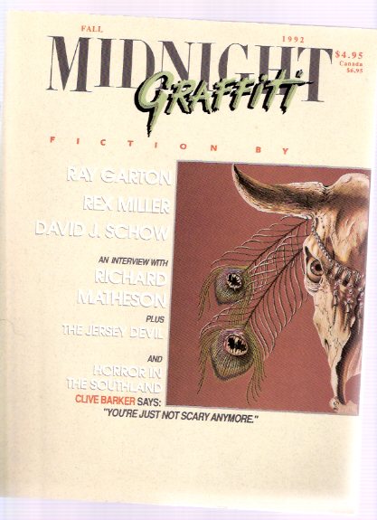 Image for Midnight Graffiti, Fall 1992, # 7 (includes: Richard Matheson Interviewed By Paul Sammon; etc)