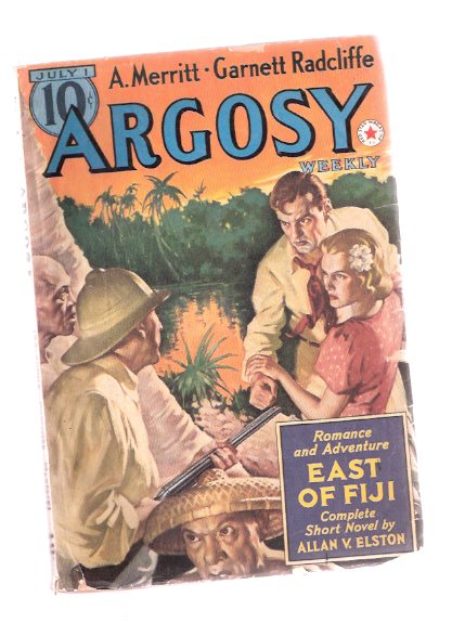 Image for Argosy Pulp, July 1, 1939, Volume 291, # 4 ( East of Fiji; Seven Footprints Satan; Rifle of Feroz Khan; Last Pigtail; Man from Madrid; Island that Died; Men of Daring - Jackie Cochran, Queen of the Air; Thunderbolt; Voyage to Leandro; Goal of Timberlost )