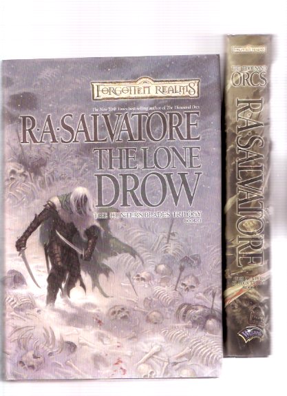 The Hunter's Blade Trilogy: The Thousand Orcs ---with The Lone Drow ---Book 1 and 2 of the Trilogy ---TWO VOLUMES: Forgotten Realms ( Drizzt Do'Urden ) Image for The Hunter's Blade Trilogy: The Thousand Orcs ---with The Lone Drow ---Book 1 and 2 of the Trilogy ---TWO VOLUMES: Forgotten Realms ( Drizzt Do'Urden )