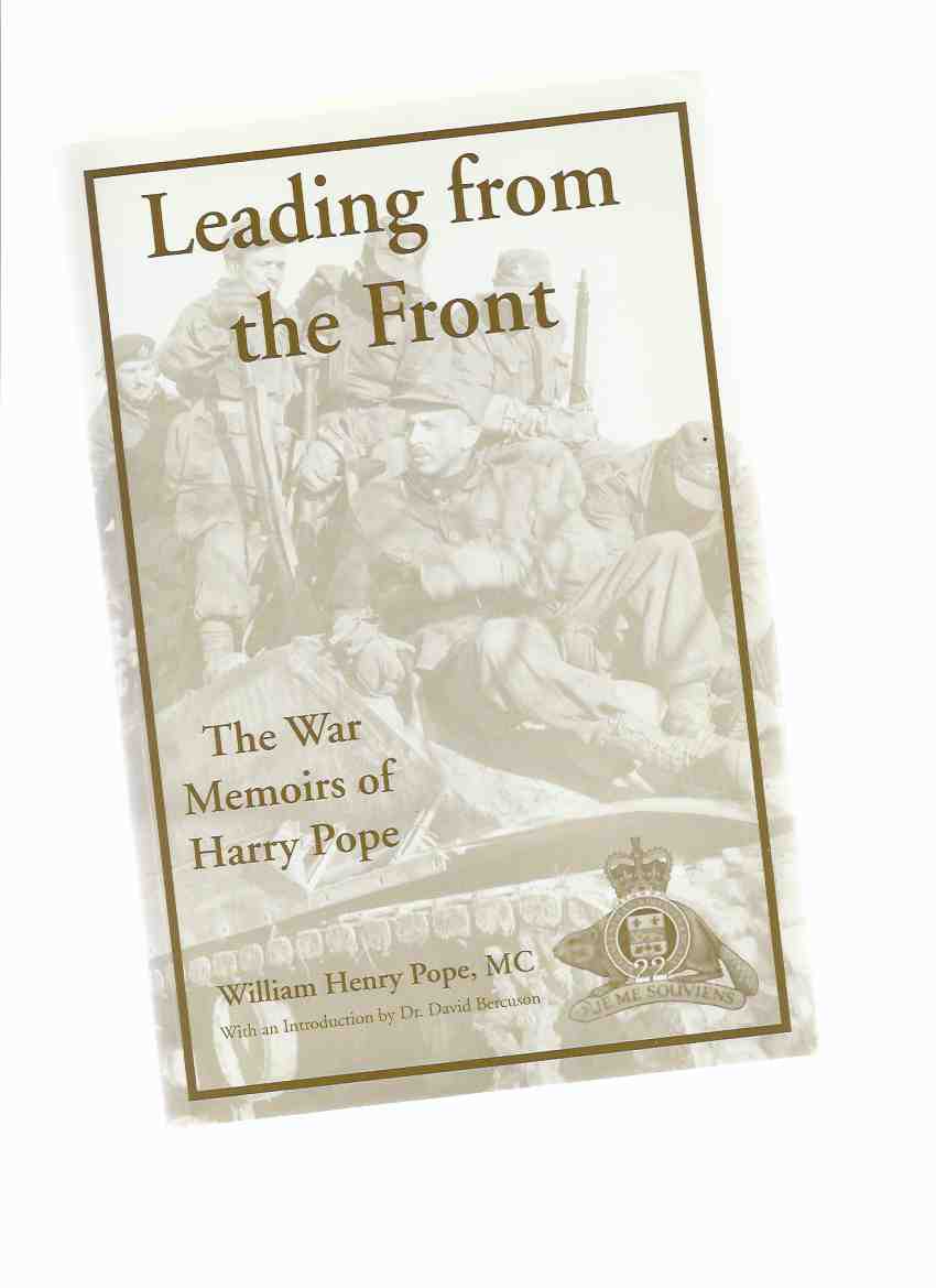 Image for Leading from the Front: The War Memoirs of Harry Pope