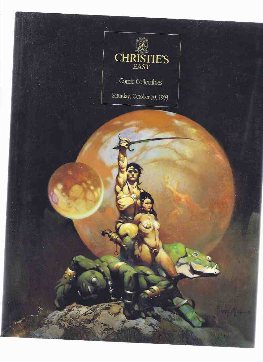 Image for Christie's East Comic Collectibles, Saturday October 30, 1992 --- Auction Catalogue (cover Art By Frank Frazetta Showing The Princess of Mars Cover for the John Carter of Mars Book Club Series )(includes Results Sheet )