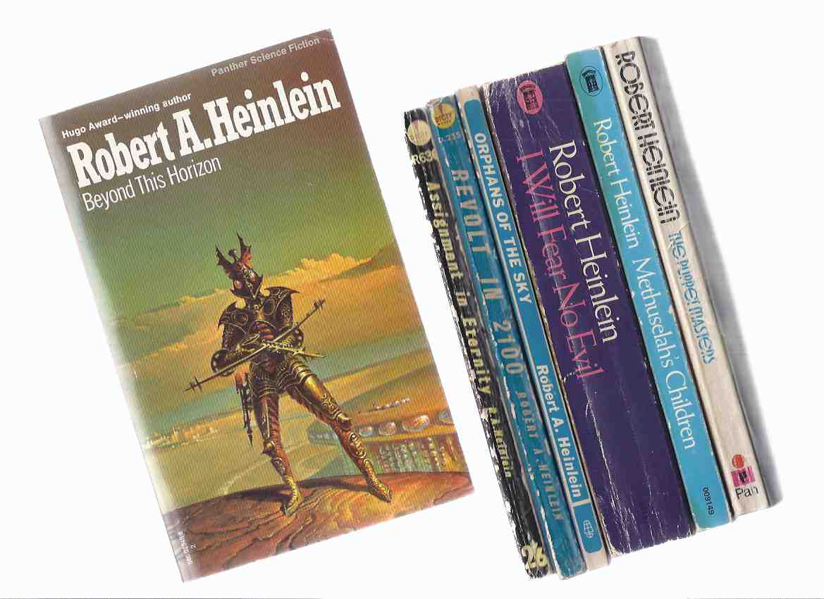 Image for SEVEN VOLUMES: Assignment in Eternity; Revolt in 2100; Orphans of the Sky; I Will Fear No Evil; Methuselah's Children; Puppet Masters; Beyond This Horizon --- Robert Heinlein