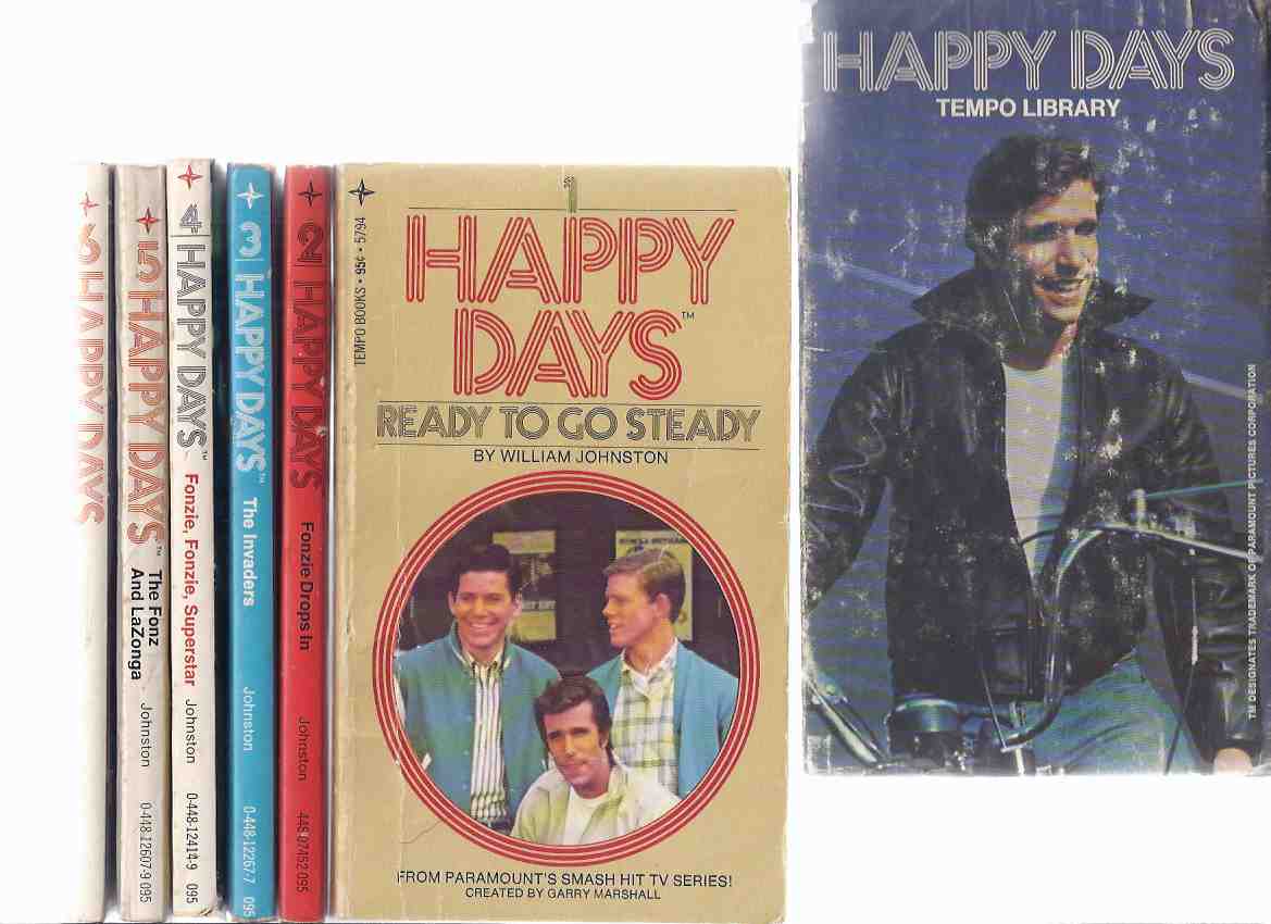 Image for Happy Days Boxed Set: Ready to go Steady; Fonzie Drops In; The Invaders; Fonzie, Fonzie Superstar; The Fonz and LaZonga; The Bike Tycoon -SIX Volumes -Books 1, 2, 3, 4, 5, 6 ( Slipcased / Box / Slipcase Set )