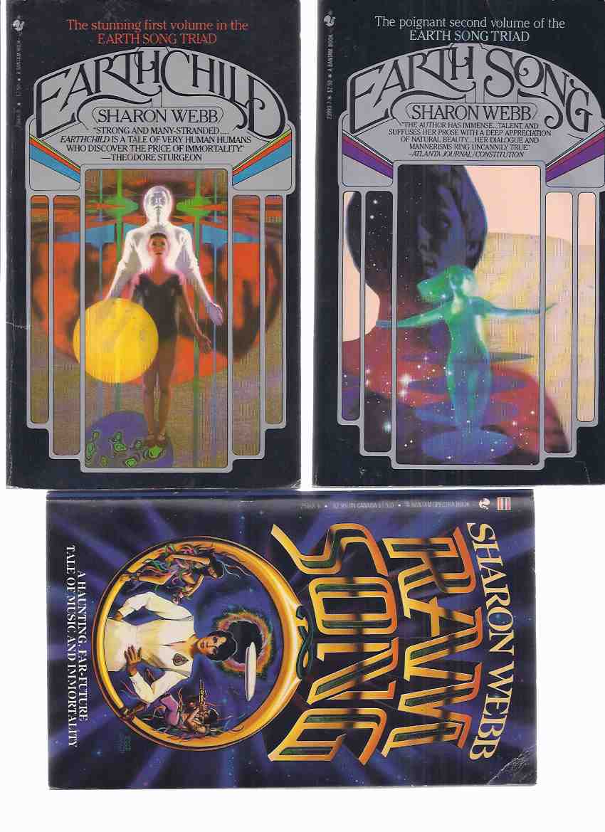 Image for EarthSong Triad / Trilogy: Earthchild ---with Earth Song ---with Ram Song -Books 1, 2 and 3 -by Sharon Webb (one signed) -THREE VOLUMES