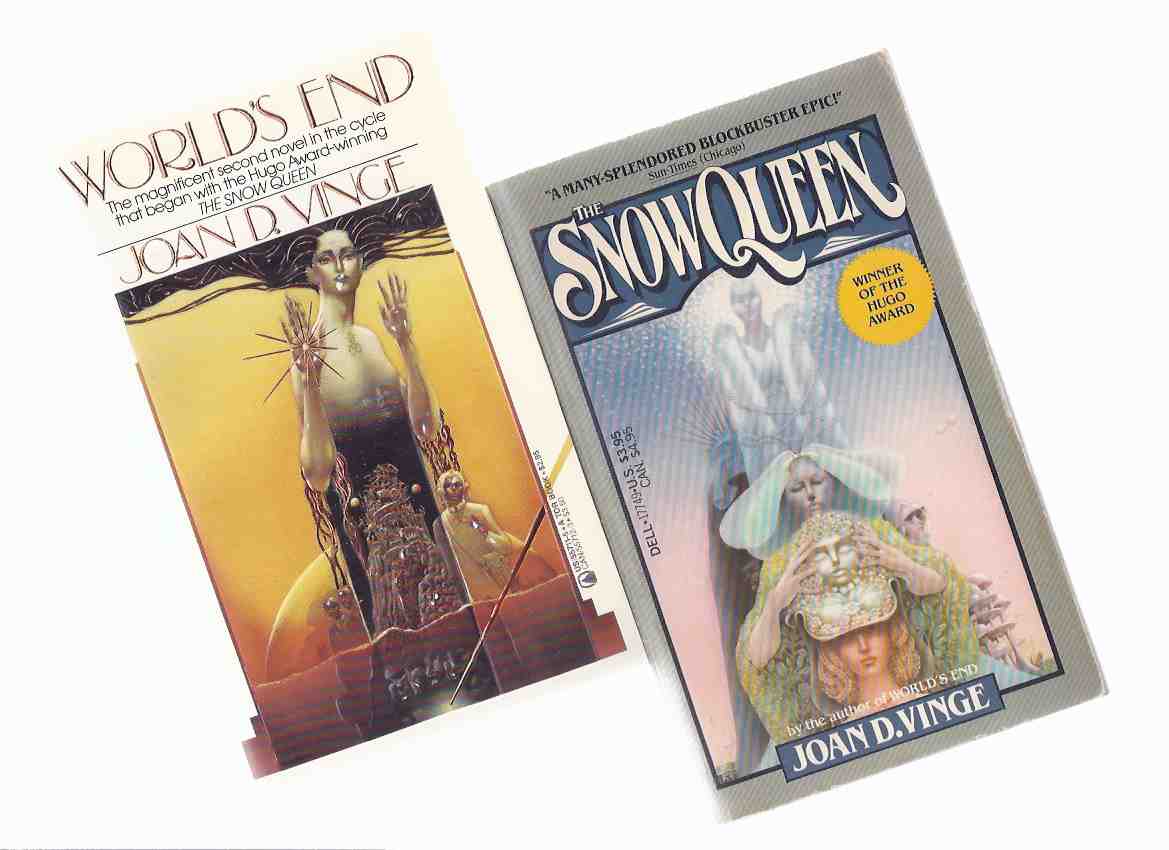 Image for The Snow Queen ---with World's End -Books 1 and 2 of the Snow Queen Series -by Joan D Vinge (one signed) ---TWO VOLUMES