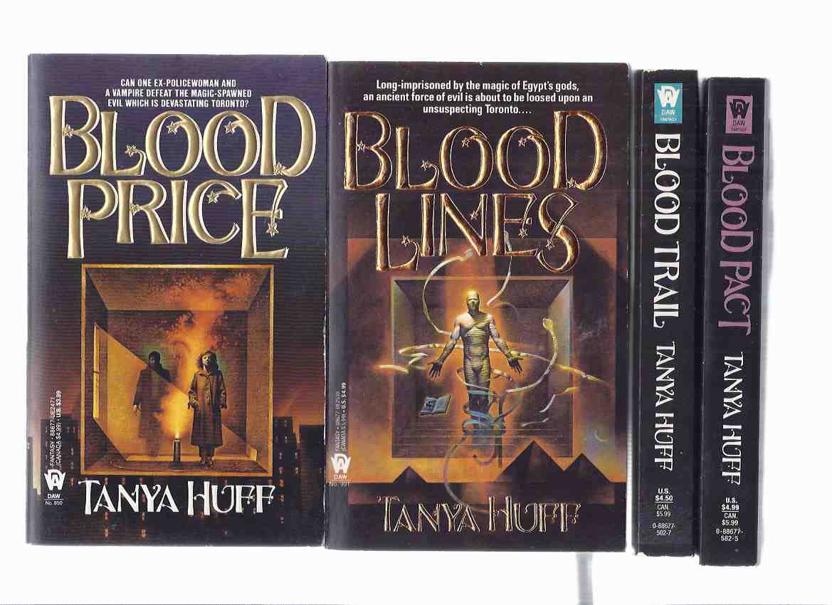 Image for 4 Volumes: Blood Price ---with Blood Trail ---with Blood Lines ---with Blood Pact ---book 1, 2, 3, 4 ---the Victoria Nelson Series (basis for the TV Series Blood Ties ) ( Signed )