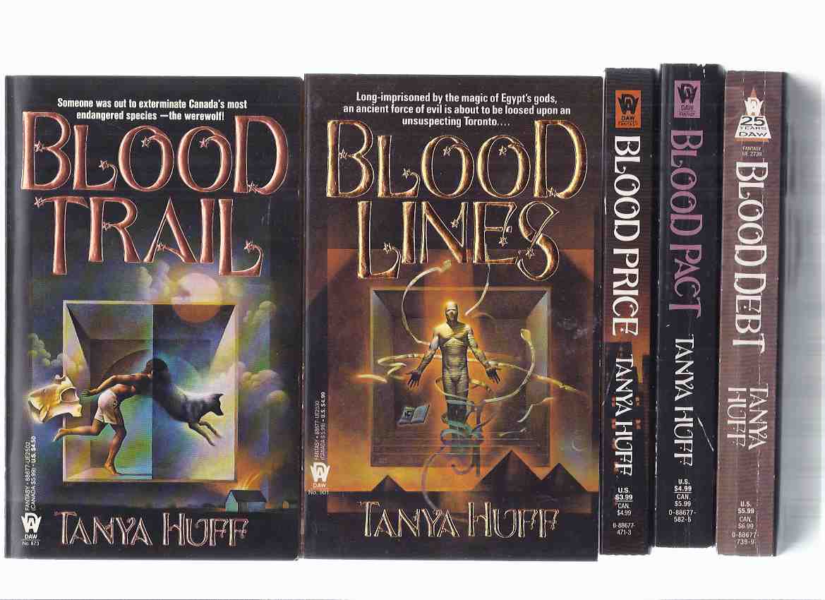 Image for 5 Volumes --- Blood Price ---with Blood Trail ---with Blood Lines ---with Blood Pact ---with Blood Debt ---book 1, 2, 3, 4, 5 --- the Victoria Nelson Series (basis for the TV Series Blood Ties ) -by Tanya Huff