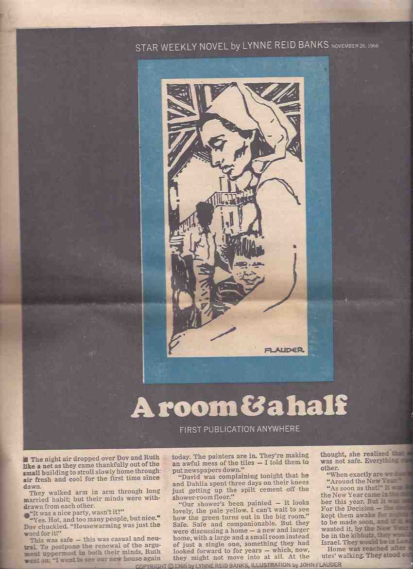 Image for A Room and a Half: Toronto Star Weekly Novel, November 26, 1966
