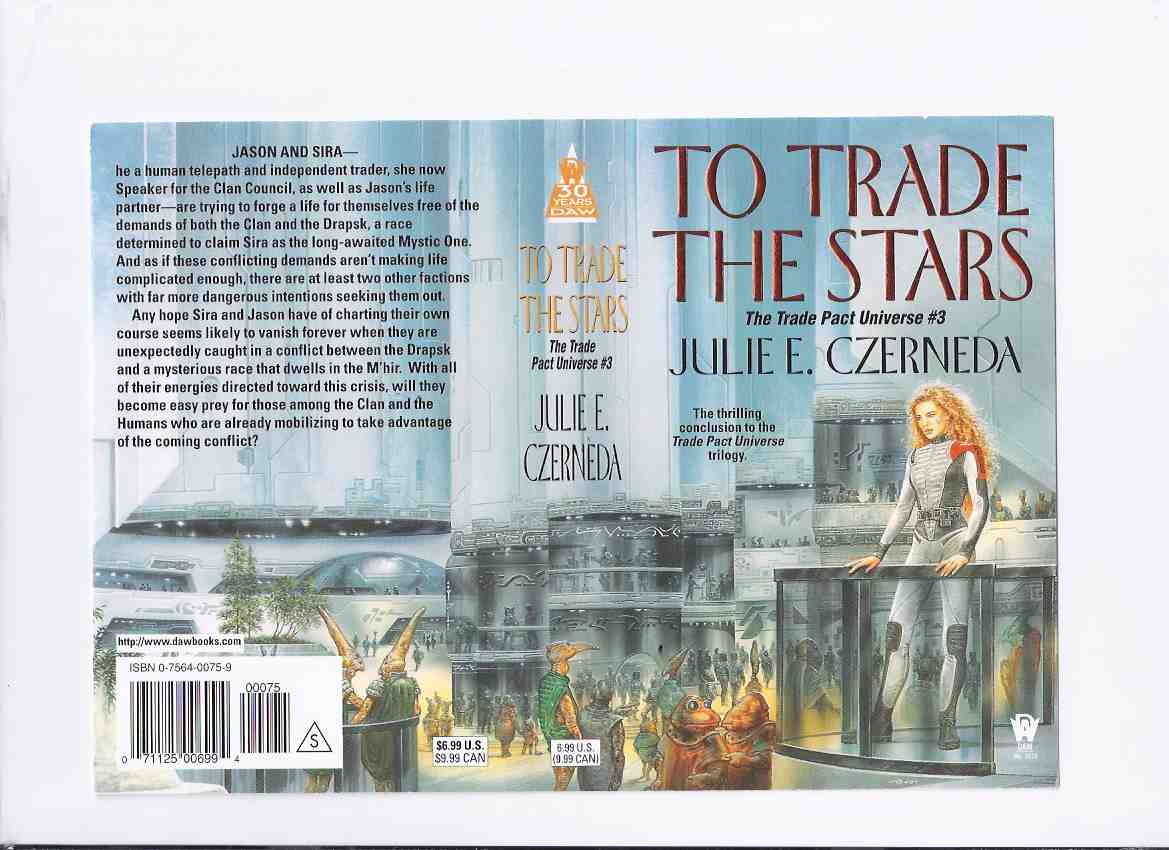Image for To Trade the Stars -DAW Paperback Cover Proof -Signed By Julie E Czernada ( NO BOOK - COVER PROOF ONLY !! )