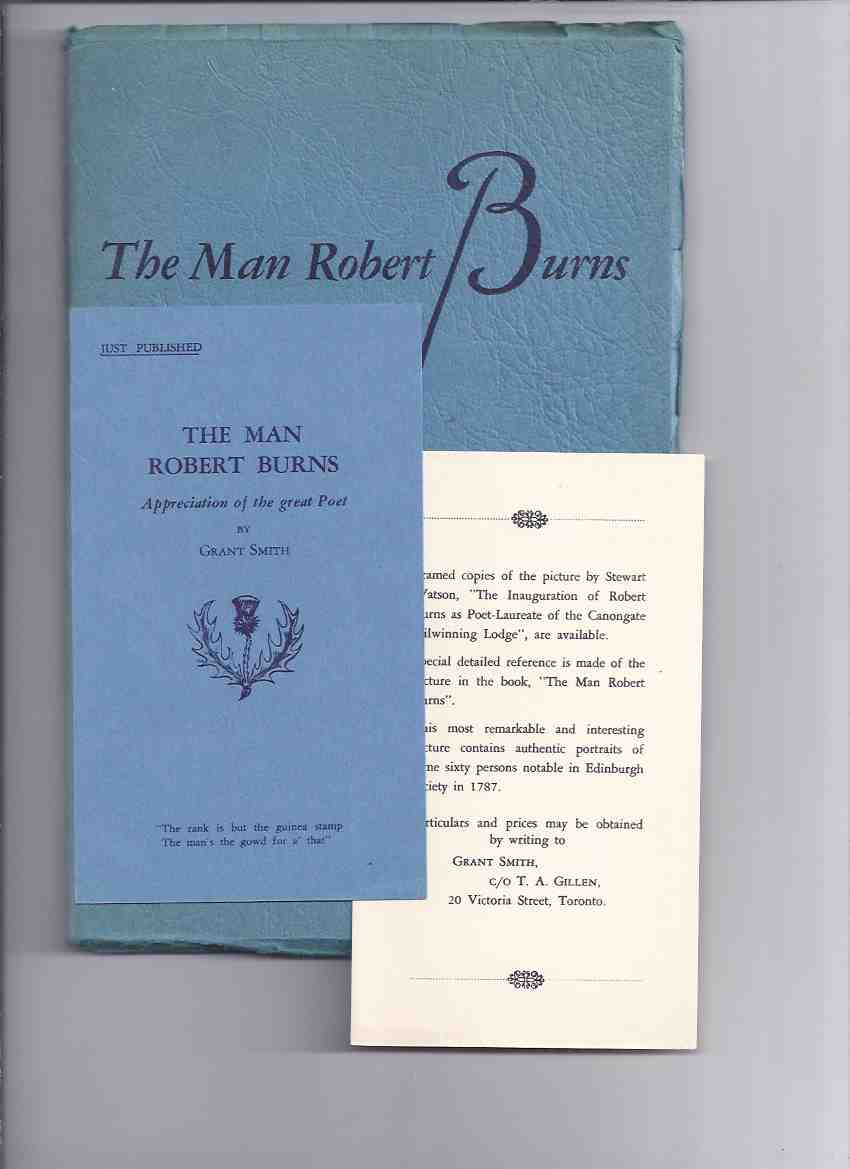 Image for The Man Robert Burns 1759 - 1796 ---with Inserts