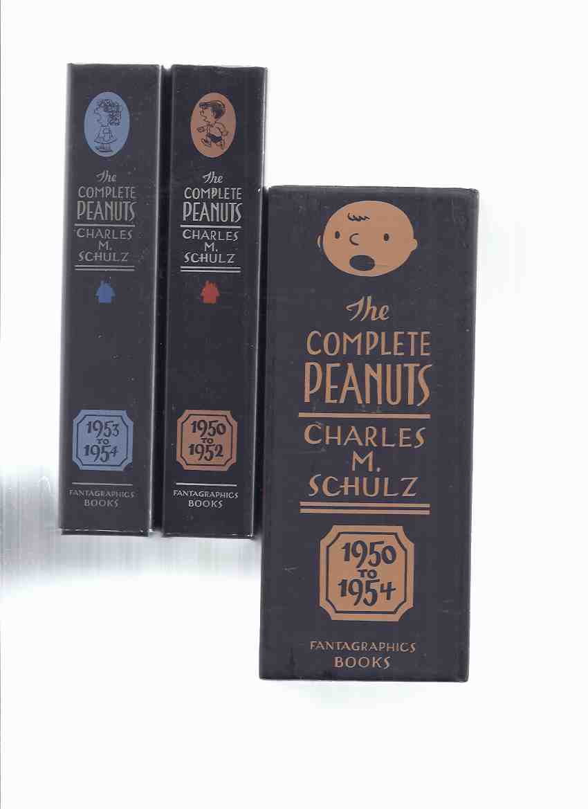 Image for Charles M Schulz: Complete PEANUTS, 1950 to 1952 / 1953 to 1954 -a slipcased set, The Definitive Collection of Charles M Schulz's Comic Strip Masterpiece -Volume 1 & 2 ( Charlie Brown / Snoopy / Lucy, et al )( Book One /Two )( Boxed / Box / Slipcase )