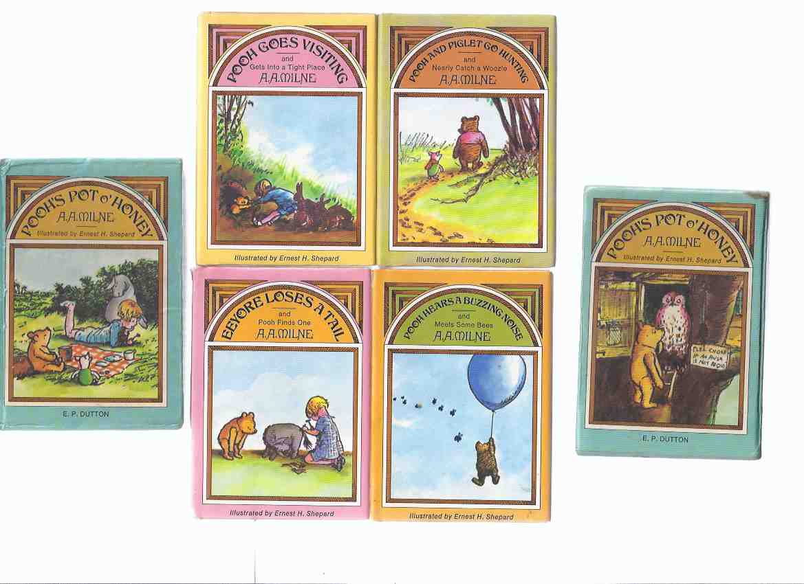 Image for Pooh's Pot o' Honey slipcased Set: Pooh Hears a Buzzing Noise & Meets Some Bees; Pooh & Piglet go Hunting & Nearly Catch a Woozle; Eeyore Loses a Tail & Pooh Finds One; Pooh Goes Visiting & Gets Into a Tight Place ( Boxed Set of Mini Books )( Miniature )