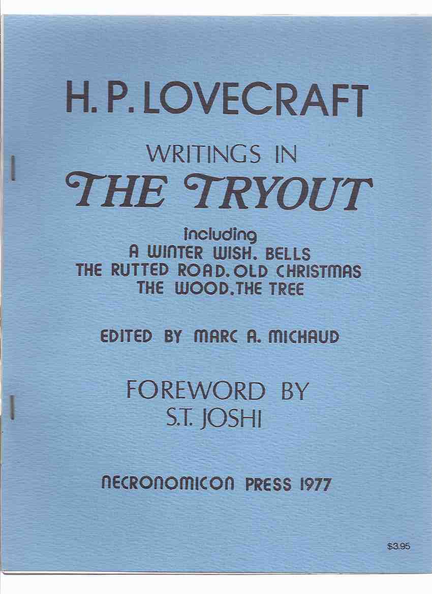 Image for Writings in The Tryout Including A Winter Wish, Bells, The Rutted Road, Old Christmas, The Wood, The Tree -by H P Lovecraft / Necronomicon Press