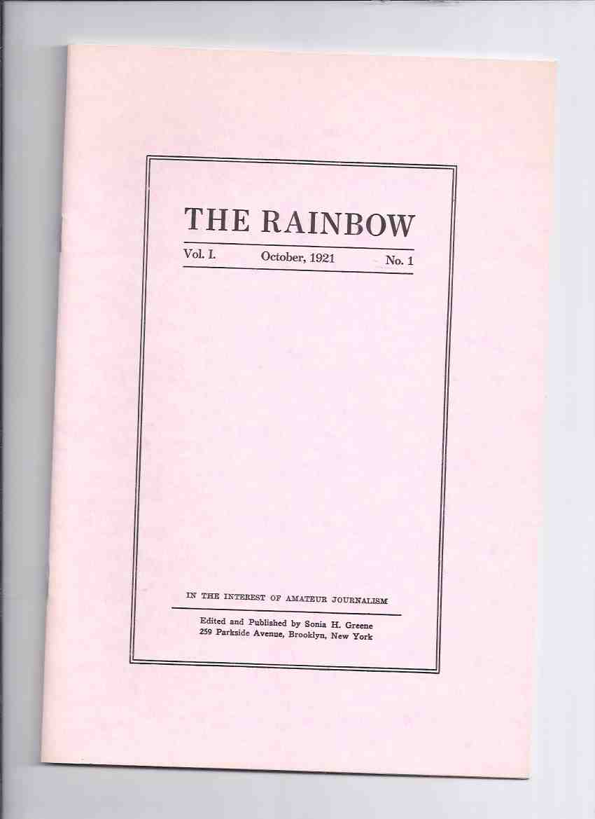 Image for The Rainbow, Volume 1, # 1 October 1921 / Necronomicon Press ( Facsimile Edition )(inc. Nietzsche as a Practical Prophet; Philosophia; Nietschism and Realism; A Triumph in Eternity; Our Natupski Neighbors, etc)