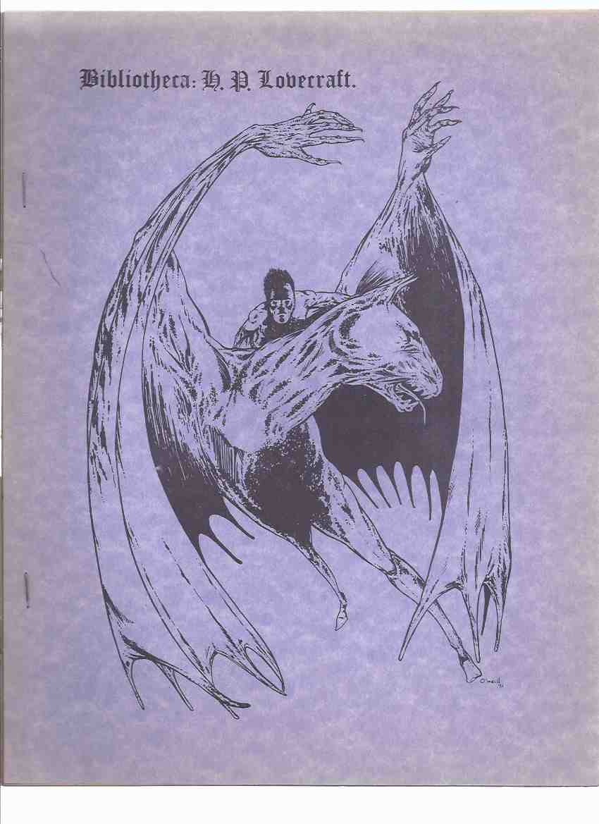 Image for BIBLIOTHECA: H P LOVECRAFT (inc. Howard Phillips Lovecraft, A Complete Chronological Checklist of His Stories and Novels; Additions and Corrections to the Jack Chalker Index; Addenda to H P L The Books )