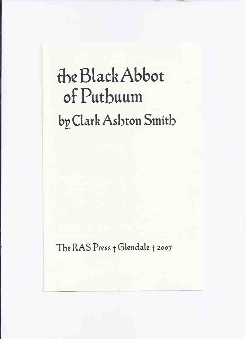 Image for Promotional Pamphlet from RAS PRESS ( Roy A Squires ) for The Black Abbot of Puthuum By Clark Ashton Smith