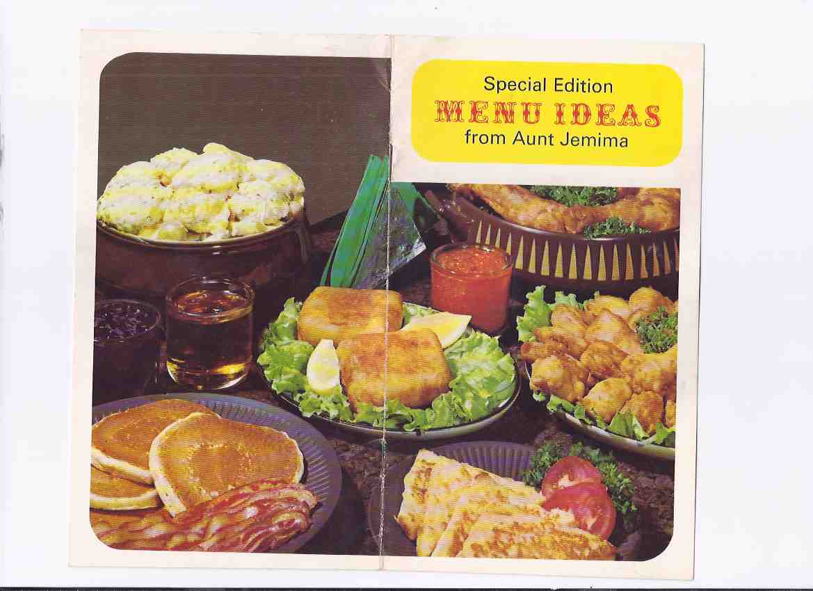 Image for Special Menu Ideas from Aunt Jemima / The Quaker Oats Company of Canada Limited ( AJ Pancake Mix ) ( Cookbook / Cook Book / Recipes )