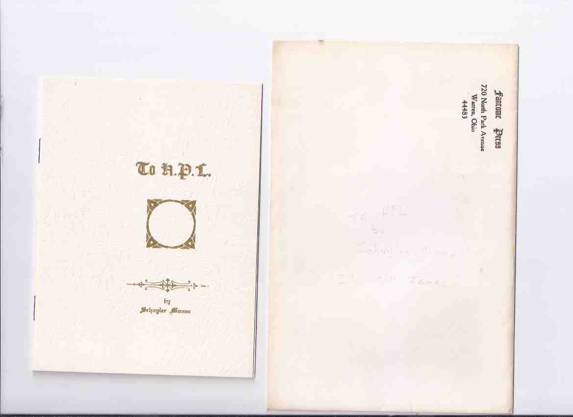 Image for To H.P.L. -by Schuyler Moone, Illustrated By C M James (signed )( HPL / H P Lovecraft / Howard Phillips )