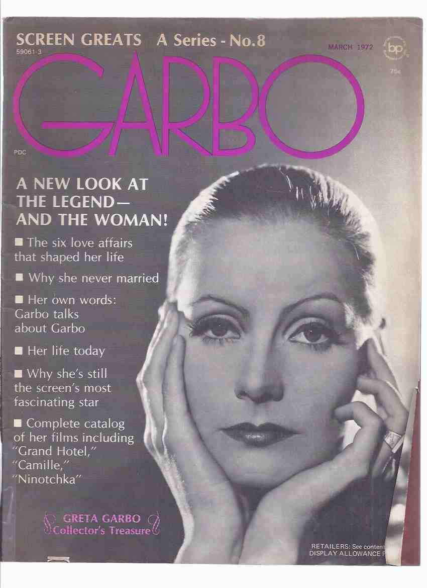 Image for Screen Greats Series, Volume 1, No. 8 - Greta Garbo Collector's Treasure / Issue (inc. Articles About Camille; Ninotchka; Mata Hari; John Gilbert; etc)