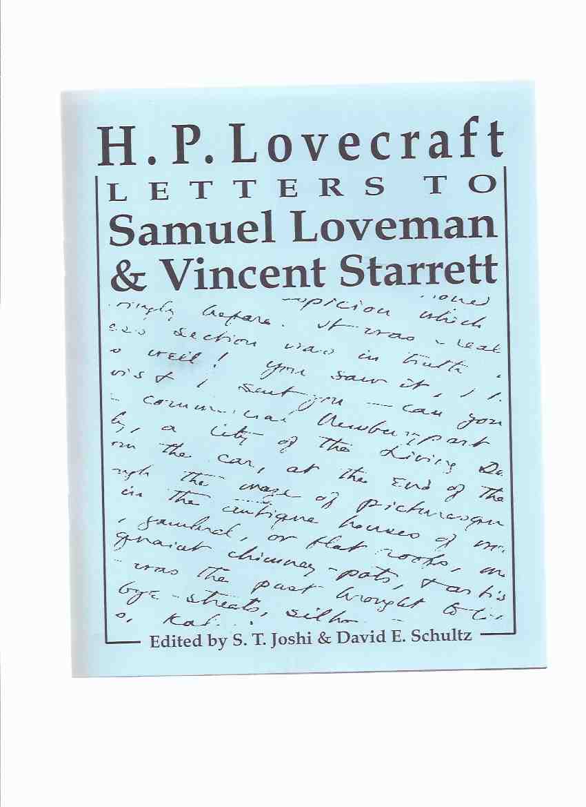 Image for H P Lovecraft: Letters to Samuel Loveman and Vincent Starrett / Necronomicon Press ( H P Lovecraft )