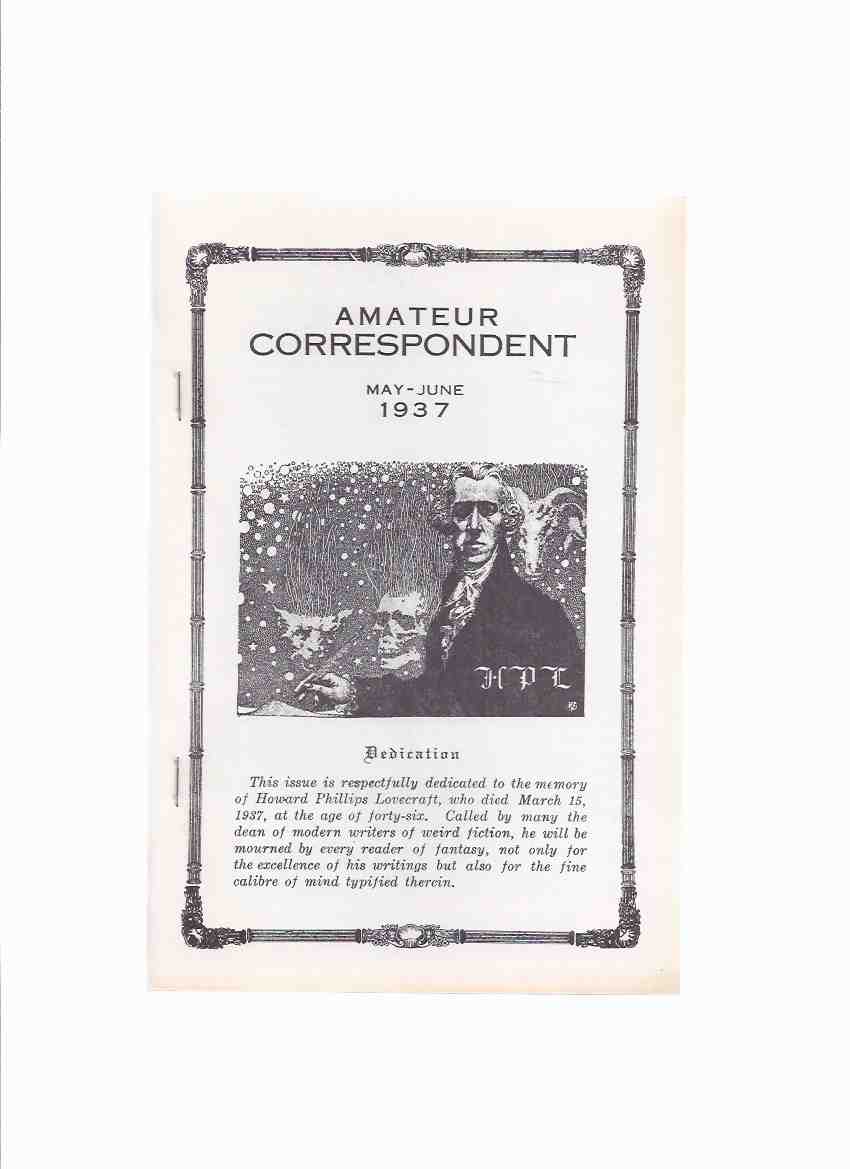 Image for Amateur Correspondent, May - June 1937 ( Facsimile Edition ) / Necronomicon Press ( H P Lovecraft )(includes: The Sage of College Street By E Hoffman Price; Notes on writing Weird Fiction By HPL; etc)