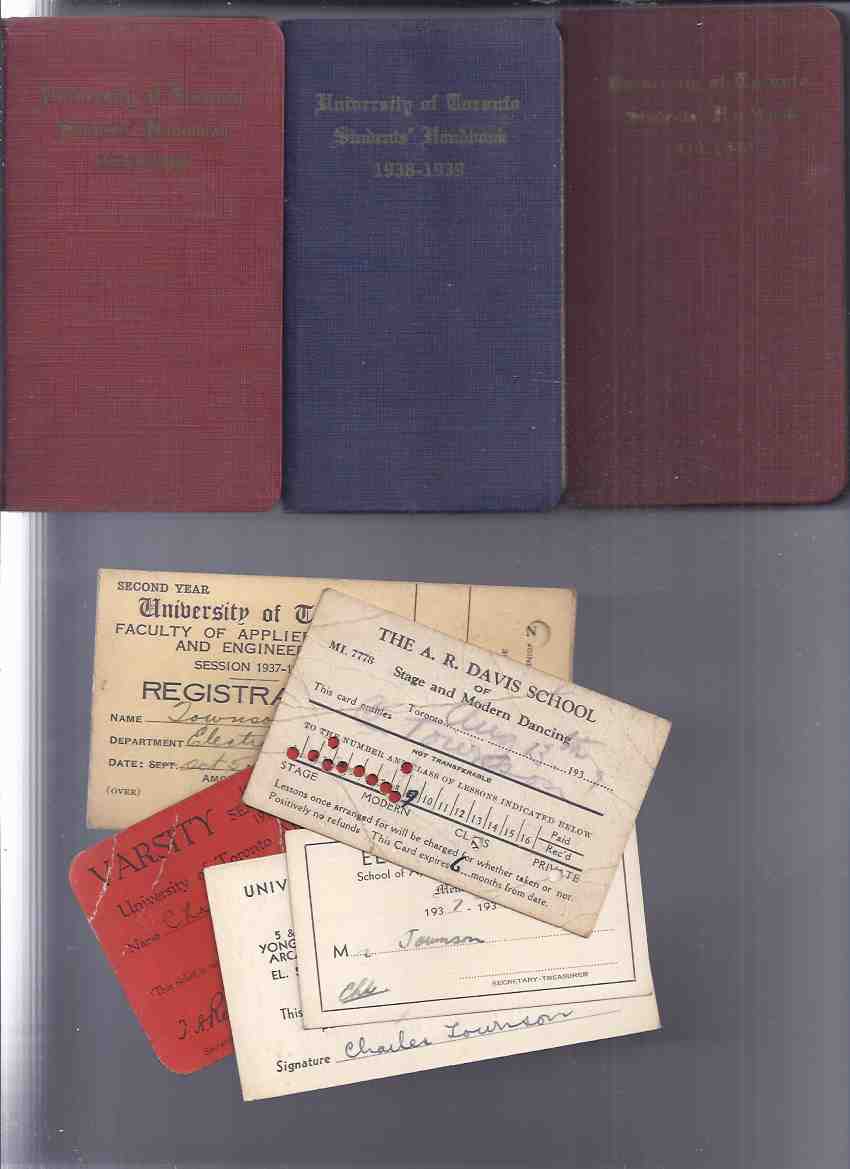 Image for University of Toronto Handbooks -THREE VOLUMES / 1937 - 1938 / 1938 - 1939 / 1939 - 1940