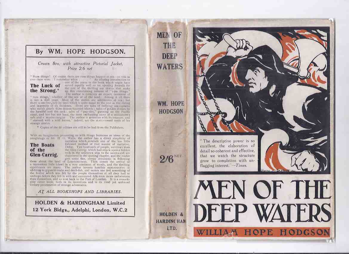 Image for Men of the Deep Waters -by William Hope Hodgson ( Song of the Great Bull Whale; Grey Seas are Dreaming of My Death; Sea Horses; The Derelict; From the Tideless Sea; Voice in the Night; Mystery of the Derelict; etc)