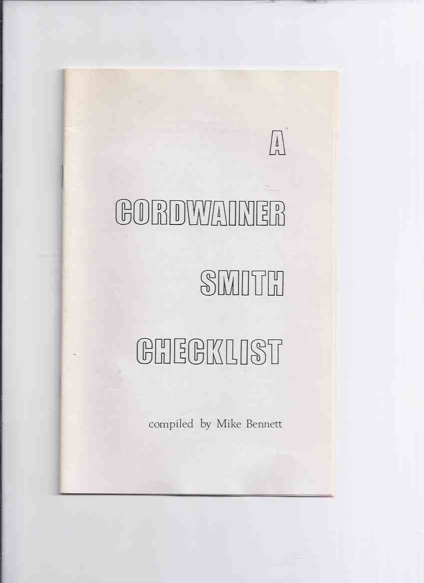 Image for A Cordwainer Smith Checklist / Chris Drumm Books ( Check List )