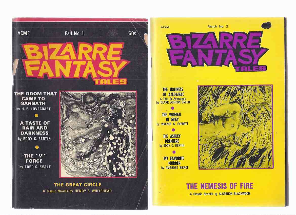 Image for Bizarre Fantasy Tales Digests, Volume 1 # 1 / 2 (inc. The Great Circle; Doom that Came to Sarnath; Inquisitions (reviewing James Branch Cabell’s fantasies ); Never Bet the Devil Your Head; Nemesis of Fire; My Favorite Murder; Holiness of Azederac; etc)