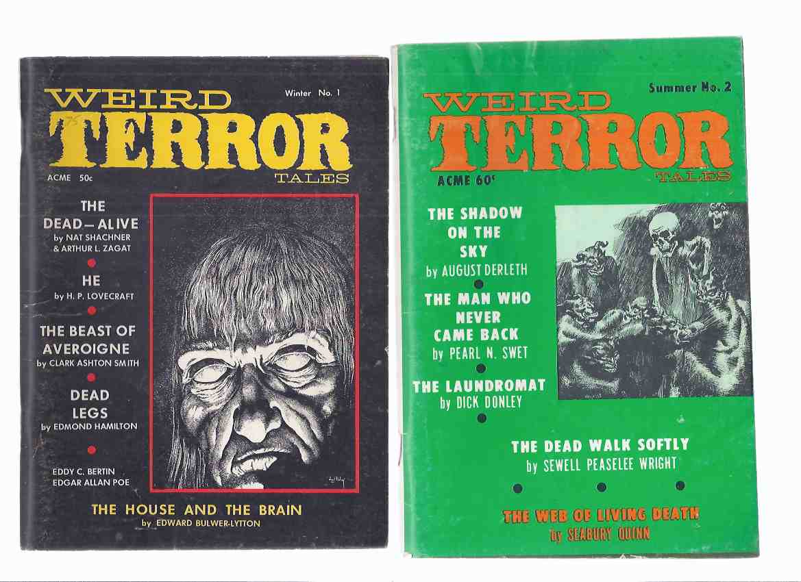 Image for Weird Terror Tales Volume 1, # 1, 2, 3 (inc,Dead legs; House and Brain; Ms. Found in a Bottle; Beast of Averoigne; Shadow on Sky; Web of Living Death; Stragella; Church Stove at Raebrudafisk; The Wheel, etc)