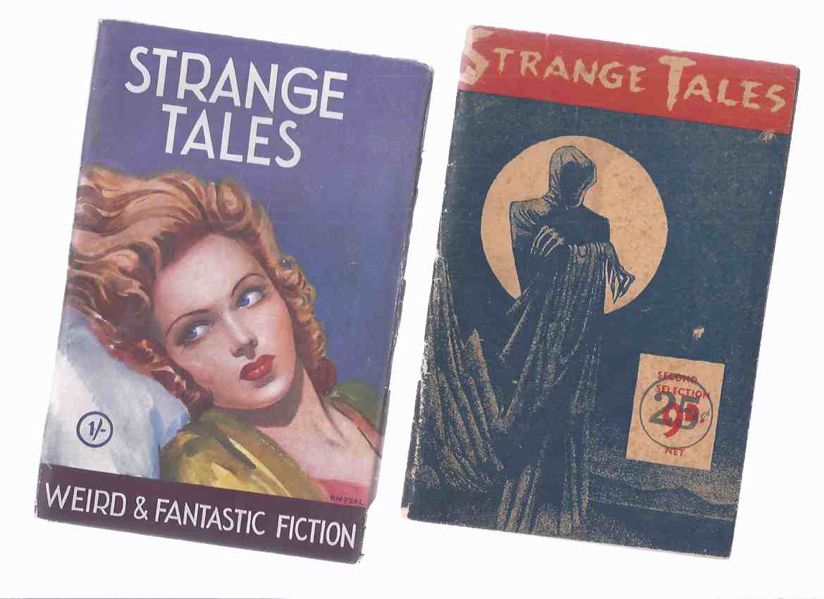 Image for Strange Tales Issue # 1, 2 -TWO VOLUMES / Utopian Publications (inc.Non-Stop Mars; Pink Elephants; Brain of Ali Khan; Hunters from Beyond; Experiment in Murder; The Tombstone; Moon Devils; Cool Air; The Manikin; Nameless Offspring; Sorcerer's Jewel etc)